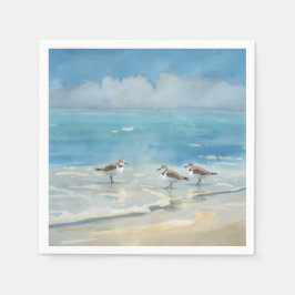 Sandpipers Strand Ocean Pappersservett