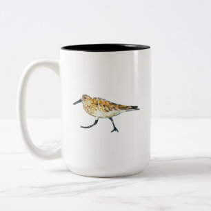 SandpiperstrandShorebird Två-Tonad Mugg