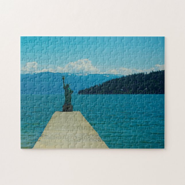 Sandpoint Idaho. Jigszle Puzzle Pussel (Horisontell)