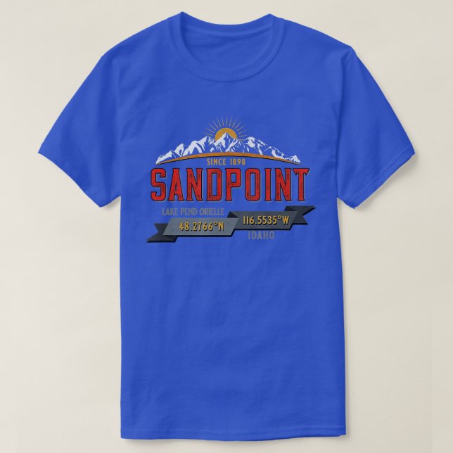 Sandpoint Idaho Souvenir 2 T Shirt (Design framsida)