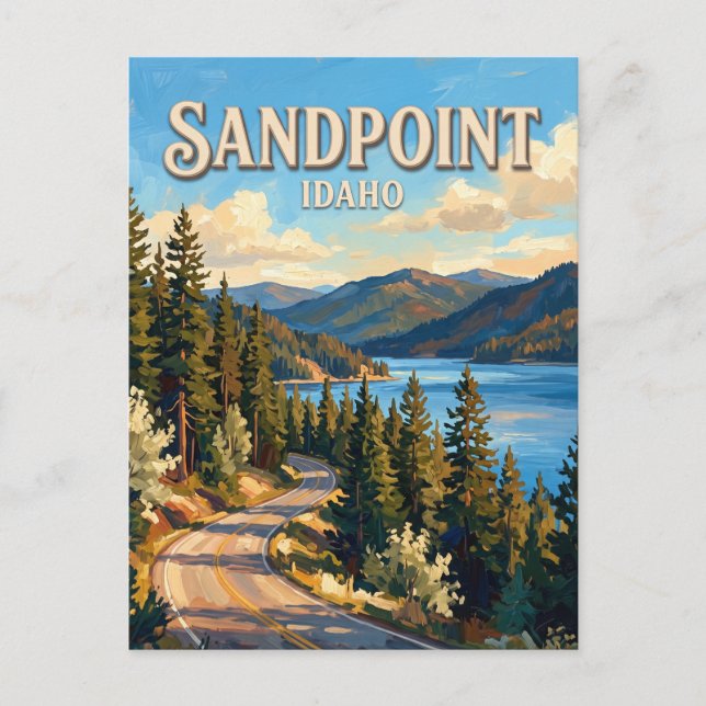Sandpoint, Idaho Vykort (Framsida)