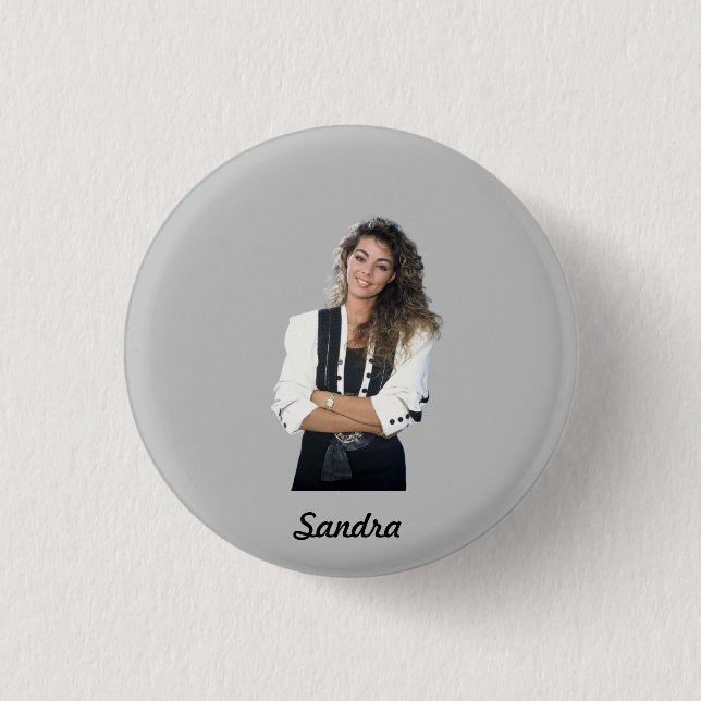 Sandra Badge rond 2,50 cm Knapp (Framsida)