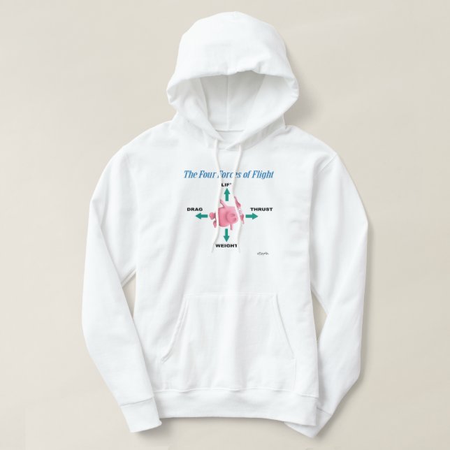 Sandra Boyntons FYRA FLYGKRAFTER Hoodie (Design framsida)