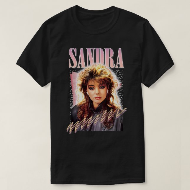 Sandra Cretu 80s Retro Fläkt Art Design T Shirt (Design framsida)