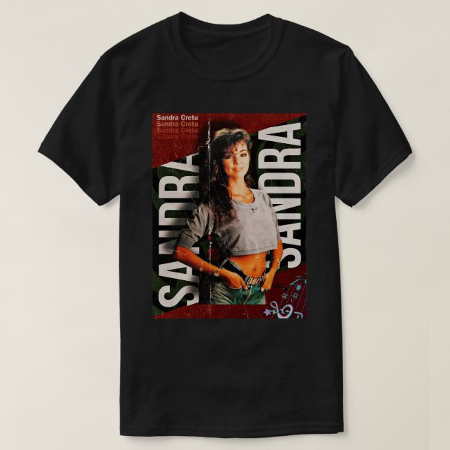 Sandra Cretu 80s Retro Fläkt Design 1 T Shirt (Design framsida)