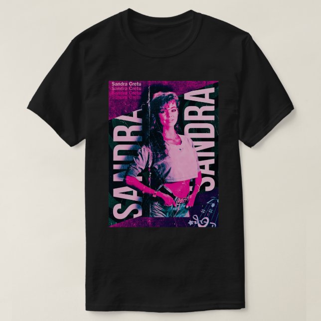 Sandra Cretu Retro Fläkt Design T Shirt (Design framsida)