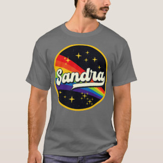 Sandra Rainbow in Space Vintage Stil T Shirt
