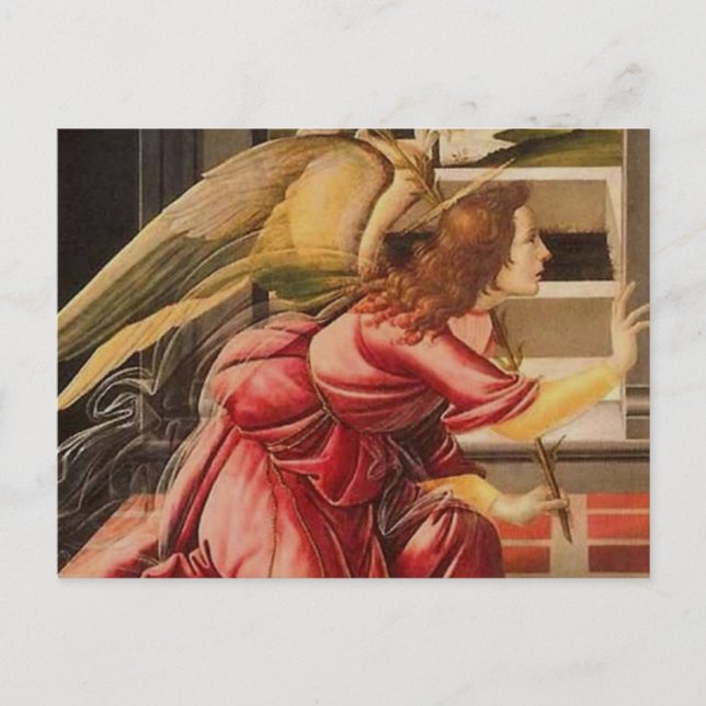 Sandro Botticelli - Angel (Delail) Vykort (Framsida)