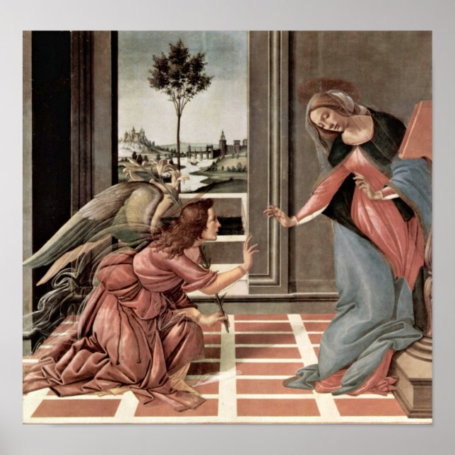 Sandro Botticelli - Annunciation Poster (Framsidan)
