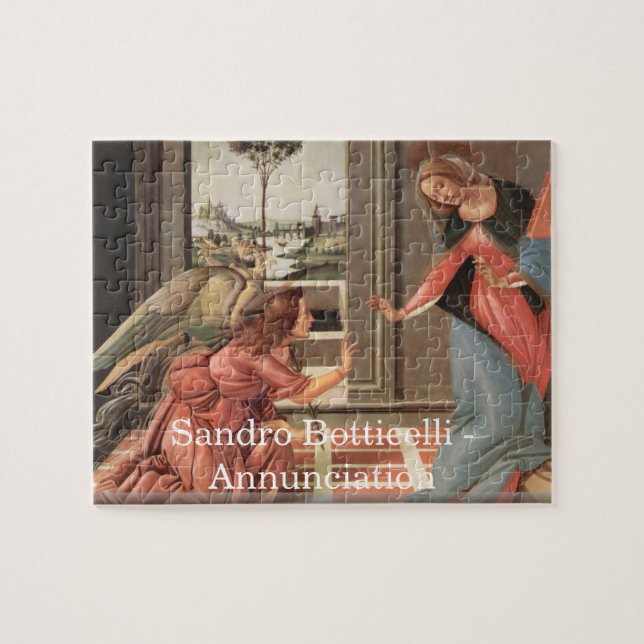 Sandro Botticelli - Annunciationpussel Pussel (Horisontell)