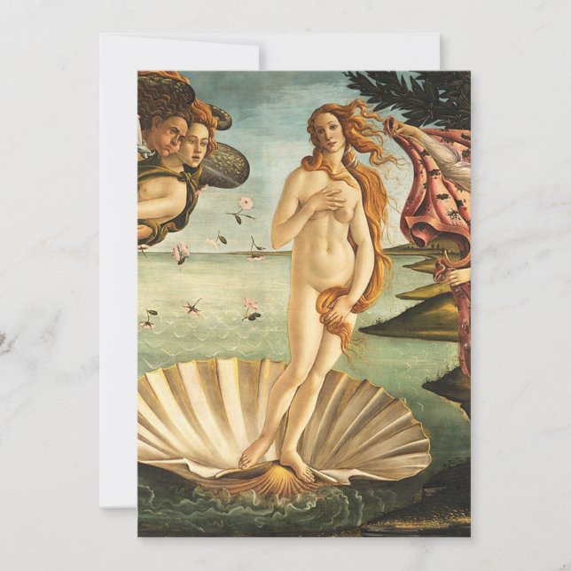Sandro Botticelli Birth of Venus Inbjudningar (Framsida)