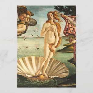 Sandro Botticelli Birth of Venus Inbjudningar