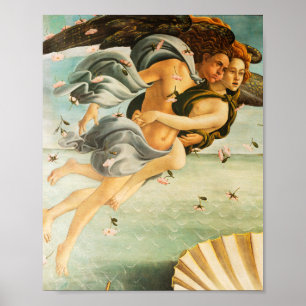 Sandro Botticelli Birth of Venus Zephyrus, Kloris Poster