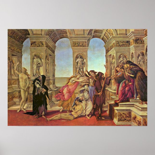 Sandro Botticelli - Calumny of Apelles Poster (Framsidan)