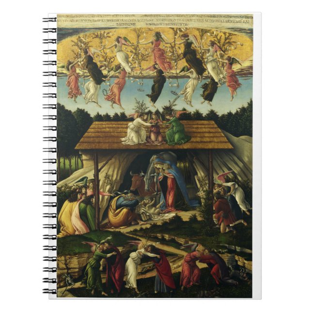 Sandro Botticelli - Den mystiska julen – Finkonst Anteckningsbok (Framsidan)