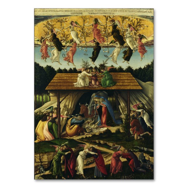 Sandro Botticelli - Den mystiska julen – Finkonst Bordsnummer (Framsidan)