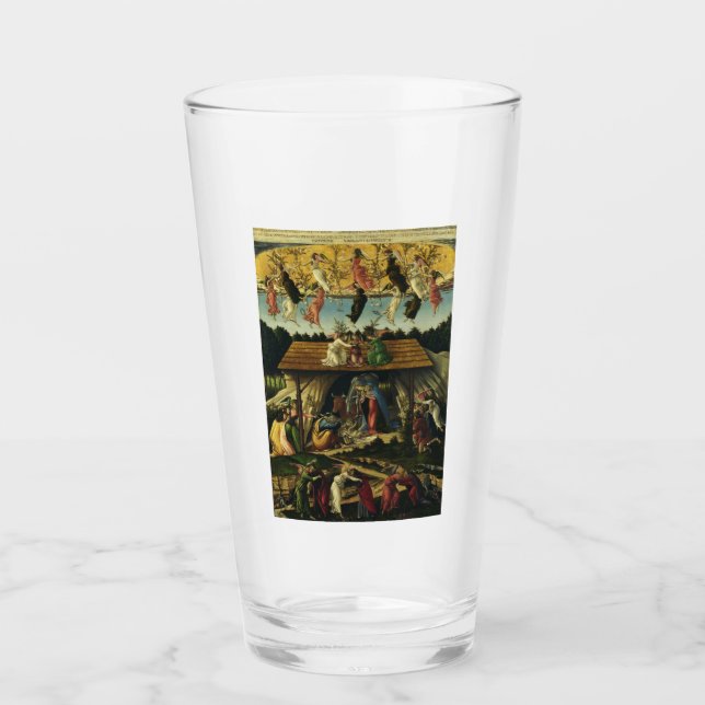 Sandro Botticelli - Den mystiska julen – Finkonst Glaskopp (Framsida)