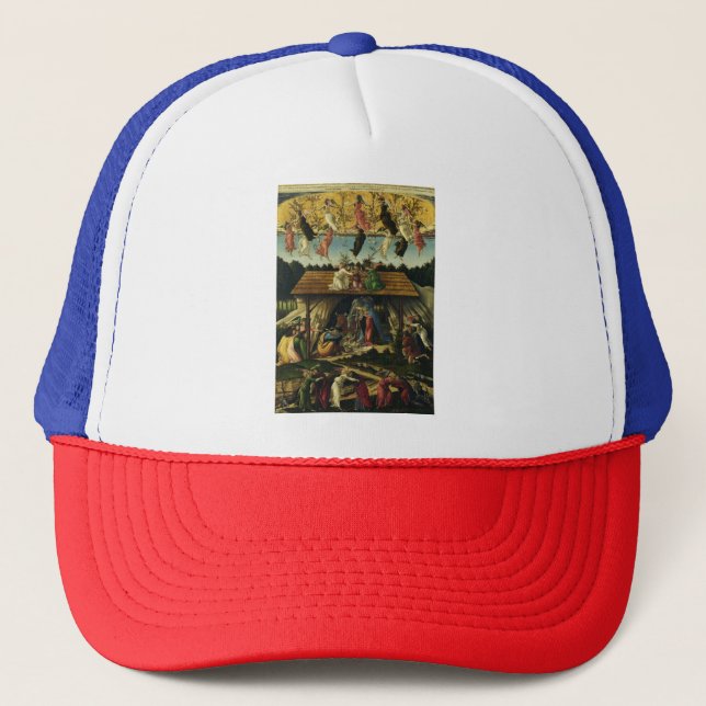 Sandro Botticelli - Den mystiska julen – Finkonst Keps (Framsida)