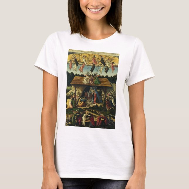 Sandro Botticelli - Den mystiska julen – Finkonst T Shirt (Framsida)