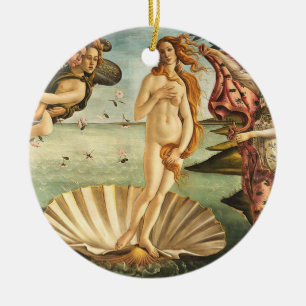 Sandro Botticelli-fågeln i Venus Julgransprydnad Keramik