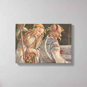 Sandro Botticelli - frestelsen av Kristus Canvastryck
