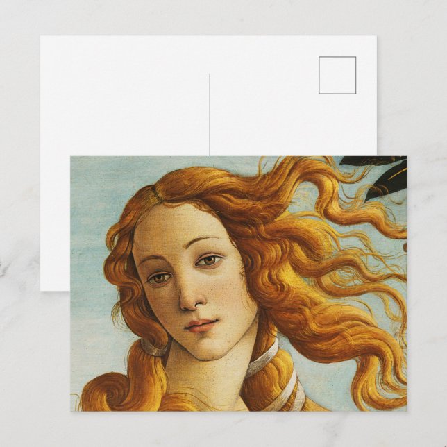 Sandro Botticelli - Godderas Venus Avatar Fine Art Vykort (Fram/baksida)