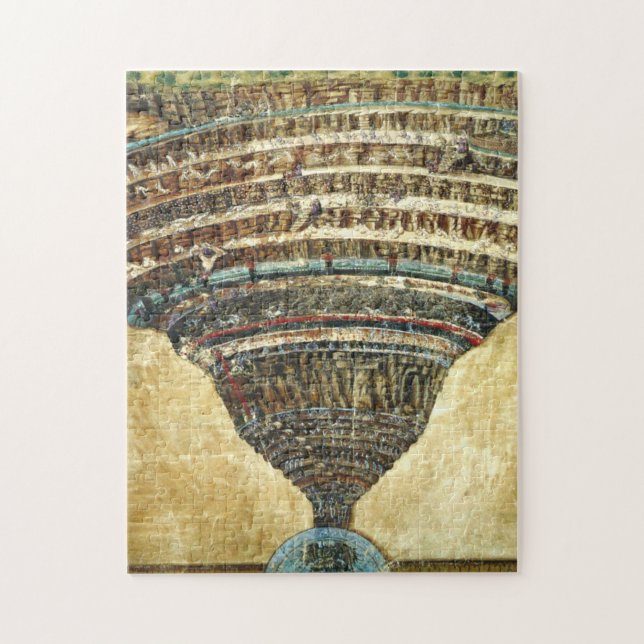 Sandro Botticelli gudomlig komedi Pussel (Vertikal)