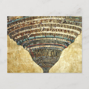 Sandro Botticelli gudomlig komedi Vykort
