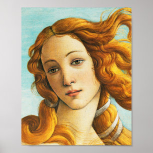 Sandro Botticelli Information om Venus Ansikte föd Poster