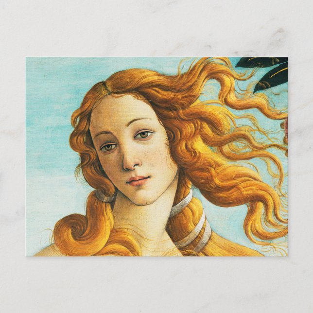 Sandro Botticelli Information om Venus Ansikte föd Vykort (Framsida)