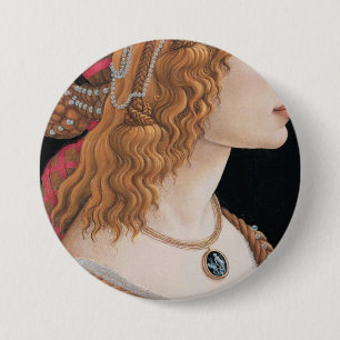 Sandro Botticelli-isolerad Porträtt av Dam Knapp