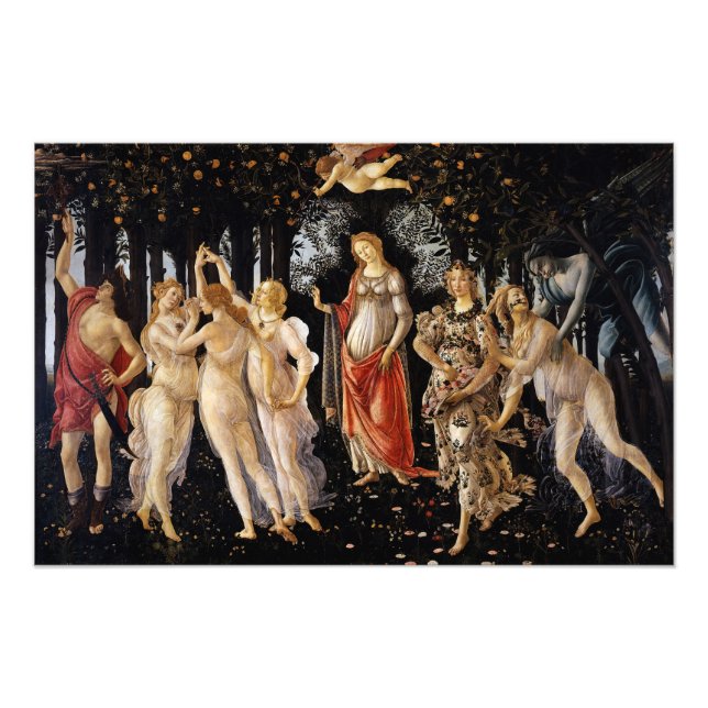 Sandro Botticelli - La Primavera Fototryck (Framsidan)