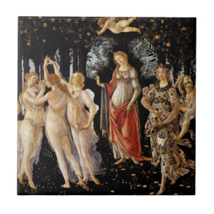 Sandro Botticelli - La Primavera Kakelplatta