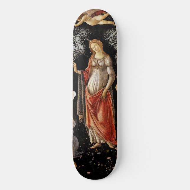 Sandro Botticelli - La Primavera Mini Skateboard Bräda 18,5 Cm (Framsida)