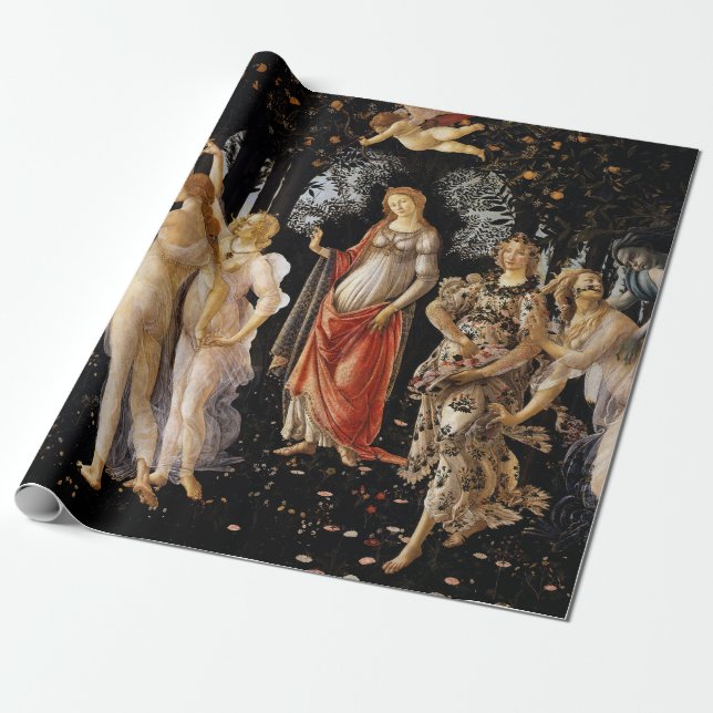 Sandro Botticelli - La Primavera Presentpapper (Utrullad)