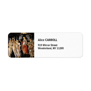 Sandro Botticelli - La Primavera Returadress Etikett