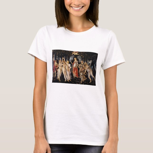 Sandro Botticelli - La Primavera T Shirt (Framsida)