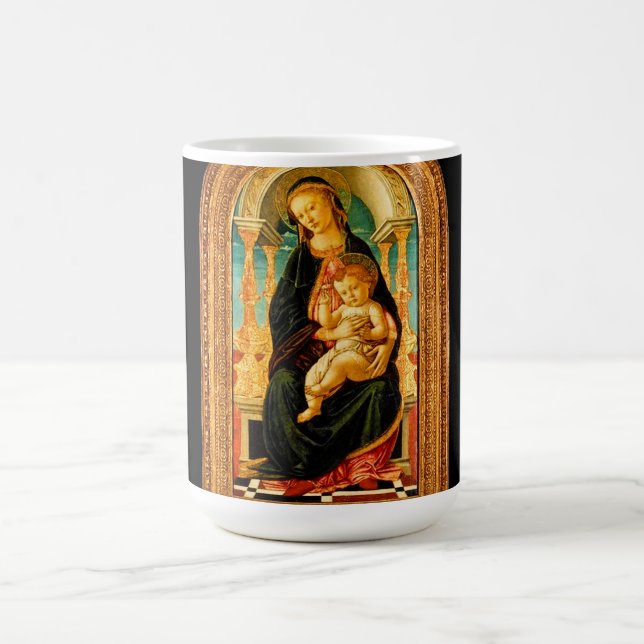 Sandro Botticelli Madonna och Child c 1470 Kaffemugg (Center)