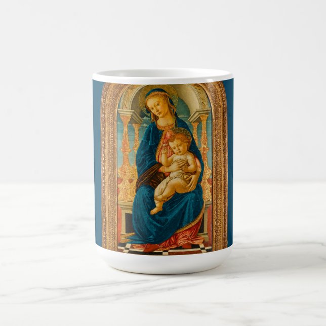 Sandro Botticelli Madonna och Child c 1470 Kaffemugg (Center)