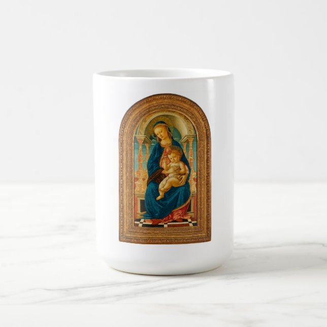 Sandro Botticelli Madonna och Child c 1470 Kaffemugg (Center)