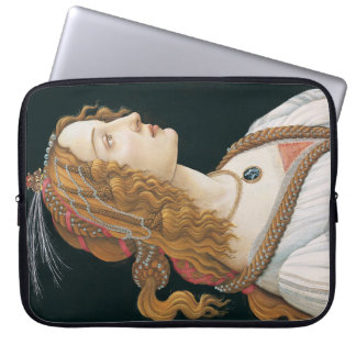 Sandro Botticelli - Porträtt av en ung kvinna Laptop Fodral
