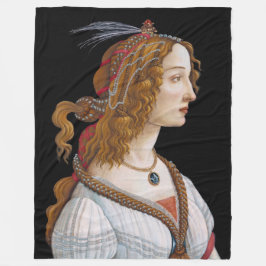 Sandro Botticelli - Porträtt i Simonetta Vespucci Fleecefilt