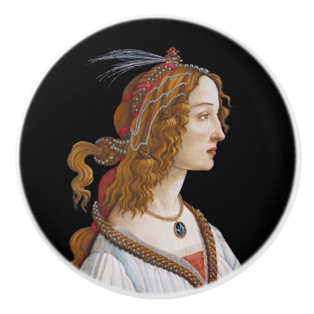 Sandro Botticelli - Porträtt i Simonetta Vespucci Knopp (Framsidan)