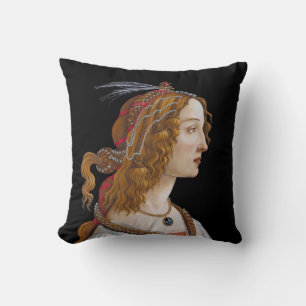 Sandro Botticelli - Porträtt i Simonetta Vespucci Kudde