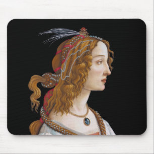 Sandro Botticelli - Porträtt i Simonetta Vespucci Musmatta