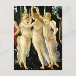 Sandro Botticelli "Primavera - De tre gracerna"  Vykort
