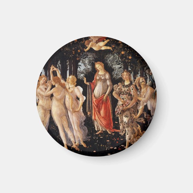 Sandro Botticelli Primavera Fine Art Magnet (Framsidan)