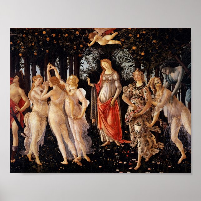 Sandro Botticelli Primavera Fine Art Poster (Framsidan)