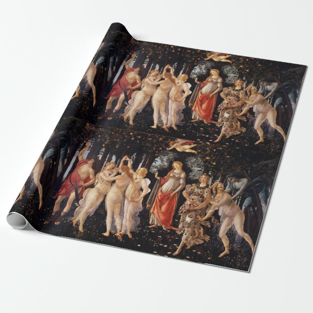 Sandro Botticelli Primavera Fine Art Presentpapper (Utrullad)