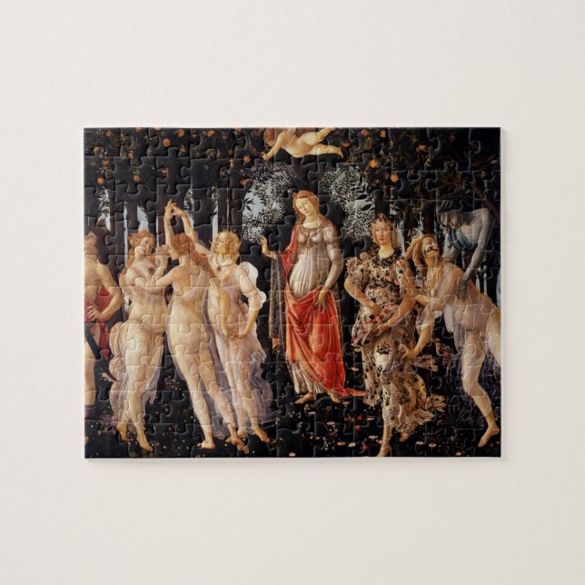 Sandro Botticelli Primavera Fine Art Pussel (Horisontell)